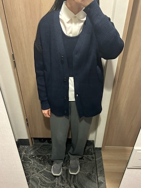「CLANE（クラネ）のアイテム（カーディガン/ボレロ）」を使った、わらちゃんさん（レディース・164cm）の春コーディネート