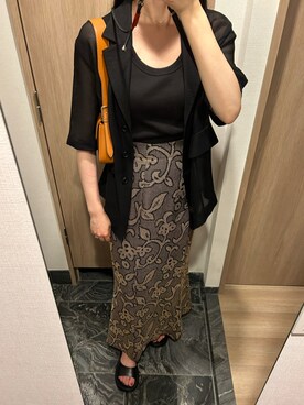 「CLANE（クラネ）のアイテム（サンダル）」を使った、わらちゃんさん（レディース・164cm）の夏コーディネート