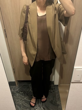 「CLANE（クラネ）のアイテム（バッグ）」を使った、わらちゃんさん（レディース・164cm）の秋コーディネート