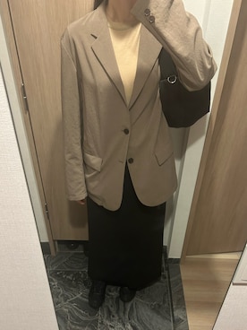 「CLANE（クラネ）のアイテム（スカート）」を使った、わらちゃんさん（レディース・164cm）の春コーディネート