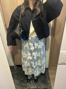 CLANE/クラネ】BULKY SLEEVE CROPPED JACKET/バルキースリーブ