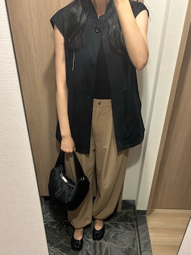 「CLANE（クラネ）のアイテム（その他アウター）」を使った、わらちゃんさん（レディース・164cm）の夏コーディネート