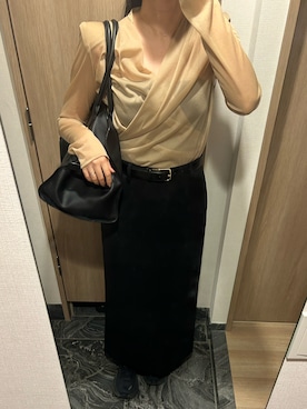「CLANE（クラネ）のアイテム（キャミソール）」を使った、わらちゃんさん（レディース・164cm）の秋コーディネート