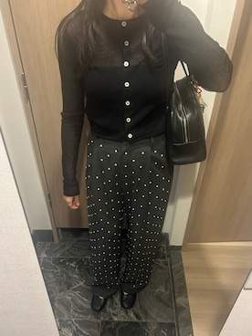 「CLANE（クラネ）のアイテム（パンツ）」を使った、わらちゃんさん（レディース・164cm）の秋コーディネート