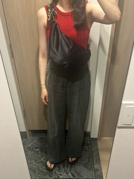 「CLANE（クラネ）のアイテム（パンツ）」を使った、わらちゃんさん（レディース・164cm）の秋コーディネート