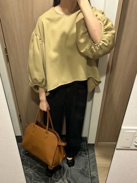 「CLANE（クラネ）のアイテム（シャツ/ブラウス）」を使った、わらちゃんさん（レディース・164cm）の秋コーディネート