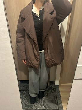 CLANE/クラネ】COCOON SHORT DOWN COAT/コクーンショートダウンを使っ