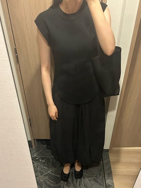 「CLANE（クラネ）のアイテム（スカート）」を使った、わらちゃんさん（レディース・164cm）の夏コーディネート