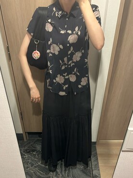 「CLANE（クラネ）のアイテム（バッグ）」を使った、わらちゃんさん（レディース・164cm）の夏コーディネート