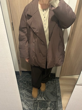 CLANE/クラネ】COCOON SHORT DOWN COAT/コクーンショートダウンを使っ