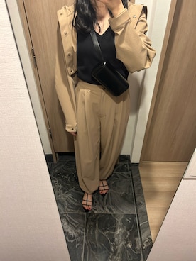「CLANE（クラネ）のアイテム（パンツ）」を使った、わらちゃんさん（レディース・164cm）の夏コーディネート