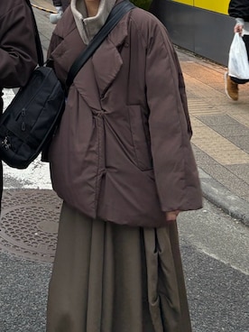 CLANE/クラネ】COCOON SHORT DOWN COAT/コクーンショートダウンを使っ