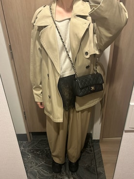 「CHANEL（シャネル）のアイテム」を使った、わらちゃんさん（レディース・164cm）の春コーディネート