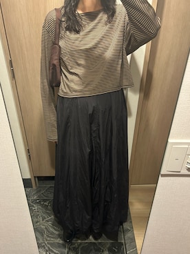 「CLANE（クラネ）のアイテム（バッグ）」を使った、わらちゃんさん（レディース・164cm）の秋コーディネート