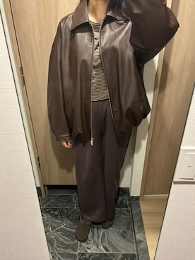 「CLANE（クラネ）のアイテム」を使った、わらちゃんさん（レディース・164cm）の冬コーディネート