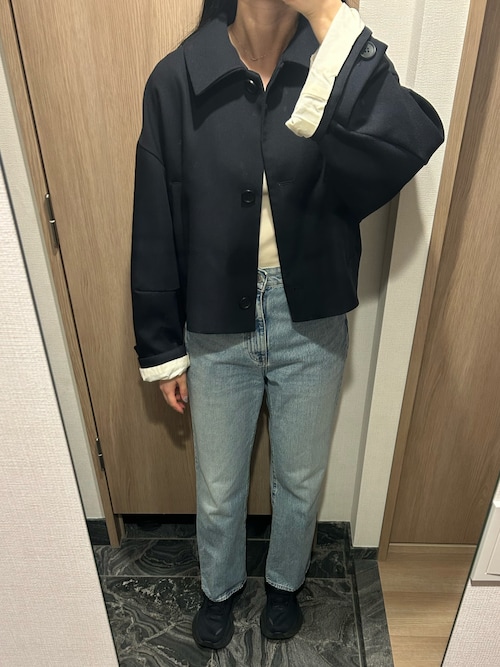 CLANE/クラネ】BULKY SLEEVE CROPPED JACKET/バルキースリーブ