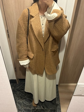 「CLANE（クラネ）のアイテム（スカート）」を使った、わらちゃんさん（レディース・164cm）の秋コーディネート