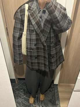 「JISTORY（ジストリー）のアイテム」を使った、わらちゃんさん（レディース・164cm）の冬コーディネート
