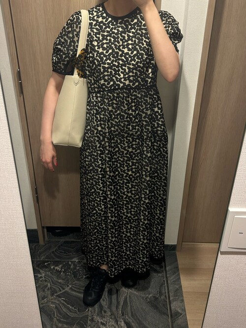 CLANE（クラネ）の「CONSTRUCTIVE OPAL FLOWER ONEPIECE（ワンピース 