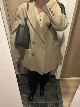 「Maison Margiela（メゾンマルジェラ）のMaison Margiela(メゾン マルジェラ) Tabi ankle Boots H30 S57WU0153/PR058（ブーツ）」を使った、わらちゃんさん（レディース・164cm）の冬コーディネート