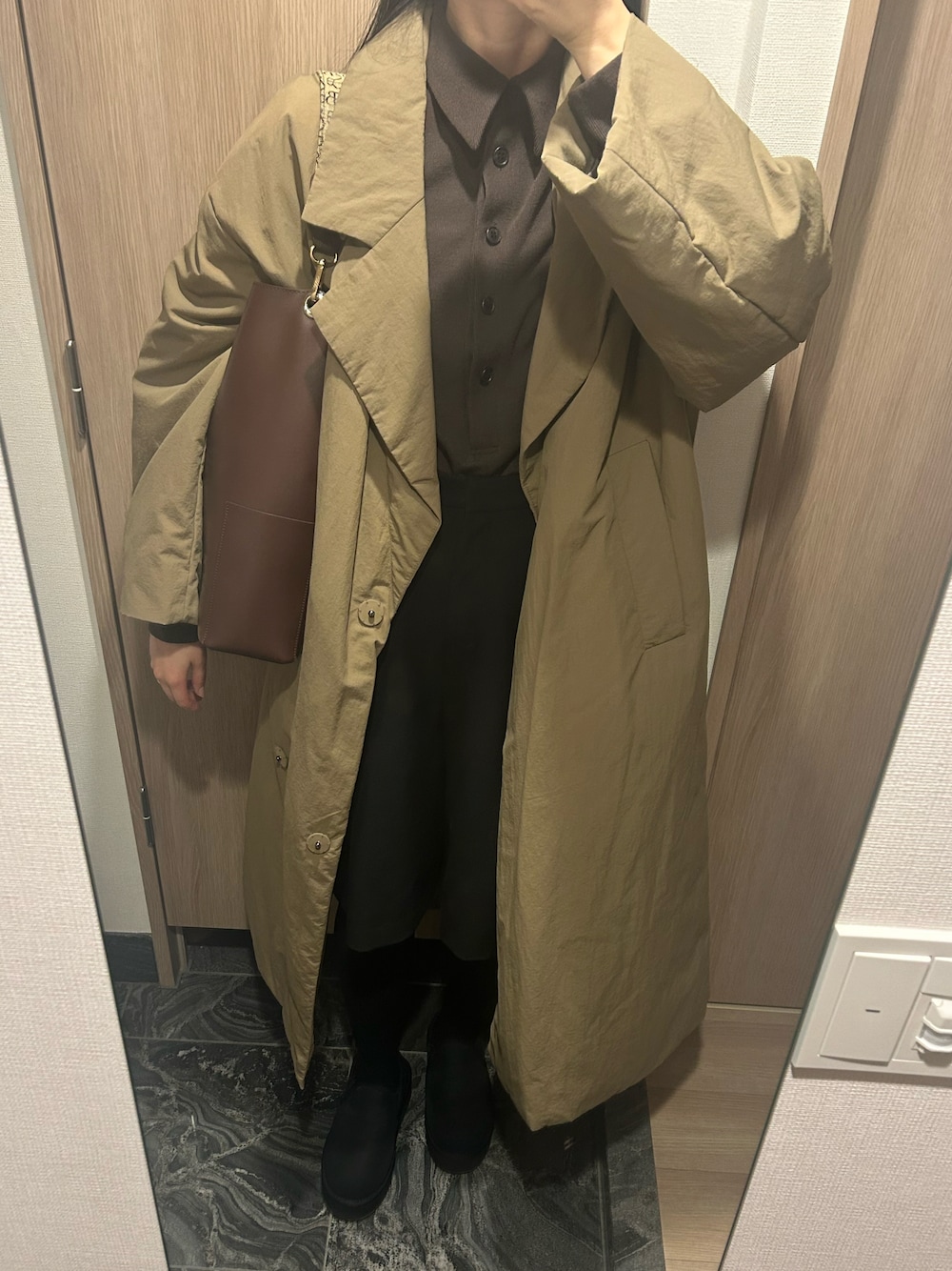 CLANE（クラネ）の「POWER SHOULDER POLO TOPS（Tシャツ/カットソー