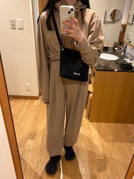 「CLANE（クラネ）のアイテム（ショルダーバッグ）」を使った、わらちゃんさん（レディース・164cm）の夏コーディネート