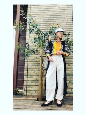「ミッキー」｜「アイテム（カーゴパンツ）」を使った、まるさん（レディース・151cm）の春コーディネート
