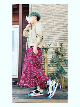 「チャッキー」｜まるさん（レディース・151cm）の春コーディネート