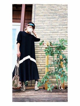 ワンピースを使った スカーフ の人気ファッションコーディネート Wear