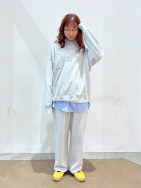 「アイテム（スウェット）」を使った、ユメノさん（メンズ・163cm）の秋コーディネート