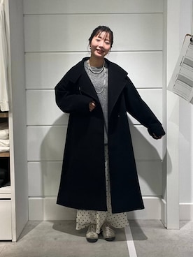 「アイテム（チェスターコート）」を使った、ユメノさん（レディース・164cm・20代）の秋コーディネート