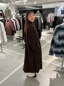 「アイテム（ステンカラーコート）」を使った、ユメノさん（メンズ・164cm・20代）の秋コーディネート