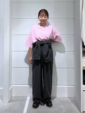 「アイテム（サロペット/オーバーオール）」を使った、ユメノさん（メンズ・163cm）の秋コーディネート