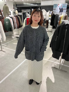 「アイテム（スカート）」を使った、ユメノさん（メンズ・164cm）の冬コーディネート