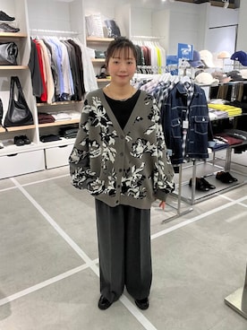 「アイテム（カーディガン/ボレロ）」を使った、ユメノさん（メンズ・164cm）の秋コーディネート