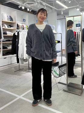 「アイテム（カーディガン/ボレロ）」を使った、ユメノさん（メンズ・164cm・20代）の冬コーディネート