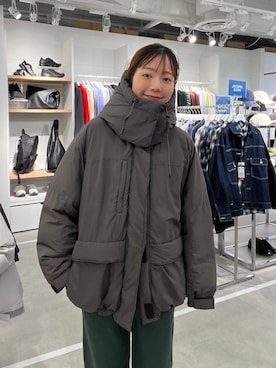 「LOWRYS FARM（ローリーズファーム）のアイテム（ダウンジャケット/コート）」を使った、ユメノさん（メンズ・164cm）の秋コーディネート