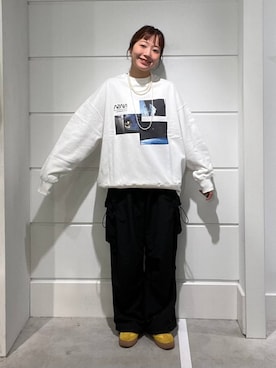 「アイテム（スウェット）」を使った、ユメノさん（メンズ・164cm・20代）の秋コーディネート