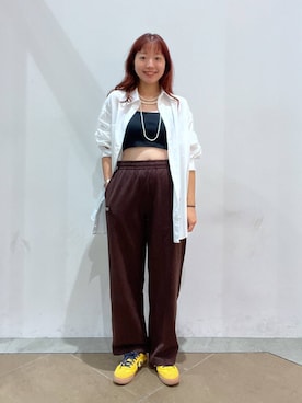 「アイテム（キャミソール）」を使った、ユメノさん（メンズ・163cm）の秋コーディネート