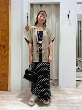 「アイテム（キャミソール）」を使った、ユメノさん（レディース・163cm・20代）の秋コーディネート