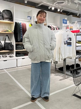 「アイテム（ダウンジャケット/コート）」を使った、ユメノさん（メンズ・164cm・20代）の冬コーディネート