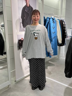 「アイテム（スカート）」を使った、ユメノさん（メンズ・164cm）の冬コーディネート