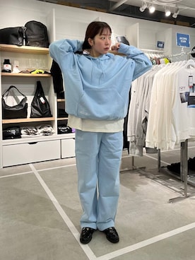 「アイテム（スウェットパンツ）」を使った、ユメノさん（メンズ・164cm・20代）の冬コーディネート