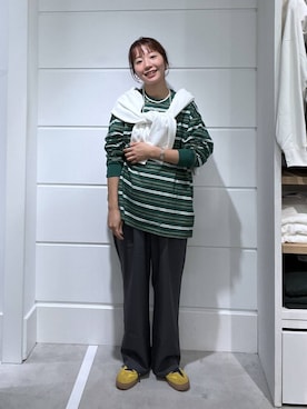 「アイテム（イエロー系）」を使った、ユメノさん（メンズ・163cm・20代）の秋コーディネート