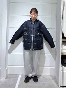 「LOWRYS FARM（ローリーズファーム）のアイテム（デニムジャケット）」を使った、ユメノさん（メンズ・164cm）の秋コーディネート