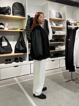 「アイテム（スタジャン）」を使った、ユメノさん（メンズ・164cm）の冬コーディネート