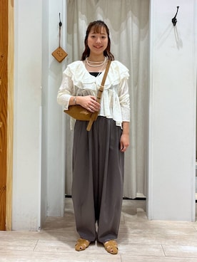 「アイテム（キャミソール）」を使った、ユメノさん（レディース・163cm・20代）の秋コーディネート