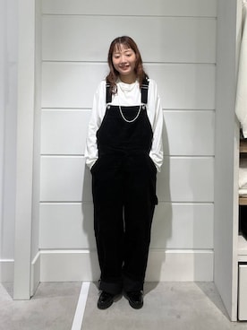 「アイテム（オールインワン・サロペット）」を使った、ユメノさん（メンズ・164cm・20代）の秋コーディネート