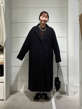 「アイテム（チェスターコート）」を使った、ユメノさん（レディース・164cm・20代）の秋コーディネート