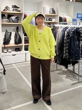 「LOWRYS FARM（ローリーズファーム）のアイテム（キャップ）」を使った、ユメノさん（レディース・164cm）の秋コーディネート